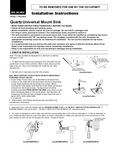 Quartz Universal Mount Sink