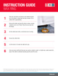 Oatey wax ring instructions