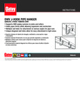 HOOK DRAIN PIPE DWV White 25 PK instructions HOOK DRAIN PIPE DWV White 25 PK instructions