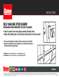 5 X 8 IN. SELF-NAIL BOCA PLATE 16 GAUGE instructions