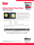 Oatey 31177 9 oz. Stain-Free Plumber's Putty information