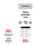 Reflection Induction Buffet Servers Operator's Manual