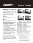 Vollrath Refrigerated Display Case Manual Vollrath Refrigerated Display Case Manual