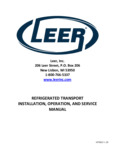 Refrigerated Transport & Truck Body User Manual Refrigerated Transport & Truck Body User Manual