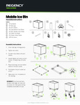 Regency Mobile Ice Bin Assembly Instructions Regency Mobile Ice Bin Assembly Instructions