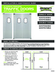 Regency Traffic Door Installation Instructions Regency Traffic Door Installation Instructions