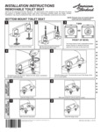 Removable Toilet Seat Installation Instructions