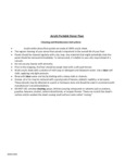 Resilient Acrylic Portable Dance Floor Cleaning and Maintenance Instructions Resilient Acrylic Portable Dance Floor Cleaning and Maintenance Instructions