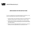 Return Instructions