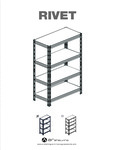 BOLTLESS GALVANIZED RIVET SHELVING GARAGE SERIES 18X59 instructions