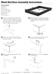Rize Metal Bed Base Assembly Instructions 2024 Rize Metal Bed Base Assembly Instructions 2024