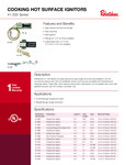 Robertshaw 41-200 Series Cooking Hot Surface Ignitors (150-2354 Rev D) (2) Robertshaw 41-200 Series Cooking Hot Surface Ignitors (150-2354 Rev D) (2)