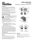 RobertShaw 4350 Series Commercial Gas Thermostat Manual RobertShaw 4350 Series Commercial Gas Thermostat Manual