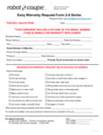 RobotCoupe Warranty Request Form RobotCoupe Warranty Request Form