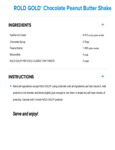 ROLD GOLD Chocolate Peanut Butter Shake Recipe
