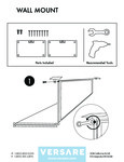 Versare Room Divider 360 Wall Mount Instructions