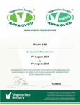 Routin SAS Veggie and Vegan Certificate Routin SAS Veggie and Vegan Certificate