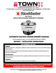COOKER RICE 110CP PROP GAS W/ REAR CNC NO NSF OR ETL manual COOKER RICE 110CP PROP GAS W/ REAR CNC NO NSF OR ETL manual