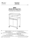 Safco Mobile Beverage Cart Assembly