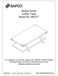 Safco Mirella MRCFT Coffee Table Assembly Instructions Safco Mirella MRCFT Coffee Table Assembly Instructions