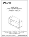 Safco Mirella MRDFP36 Modesty Panel Bookshelf Assembly Instructions Safco Mirella MRDFP36 Modesty Panel Bookshelf Assembly Instructions