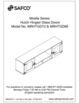 Safco Mirella MRHTGD72 & MRHTGD66 Hutch Hinged Glass Doors Assembly Instructions