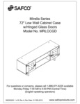 Safco Mirella MRLCCGD Low Wall Cabinet Case Assembly Instructions