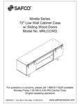 Safco Mirella MRLCCWD Low Wall Cabinet Case Assembly Instructions