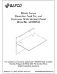 Safco Mirella MRRDT48 Reception Desk Modesty Panel Assembly Instructions Safco Mirella MRRDT48 Reception Desk Modesty Panel Assembly Instructions