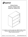 Safco Mirella MRSCC36 Display Cabinet Case Assembly Instructions Safco Mirella MRSCC36 Display Cabinet Case Assembly Instructions