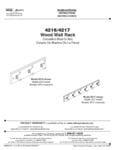 Safco Wood Wall Rack Instructions
