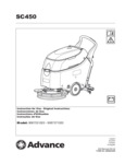 Advance SC450 manual