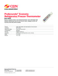 Sell Sheet for CDN EFG120 Vertical Refrigerator - Freezer Thermometer Sell Sheet for CDN EFG120 Vertical Refrigerator - Freezer Thermometer