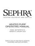 Sephra Heated Nutella Dispenser Manual Sephra Heated Nutella Dispenser Manual