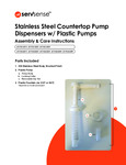 ServSense Plastic Pump Dispensers Instruction Care Sheet