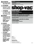ShopVac Series SS11, SS14, SS16 Manual