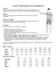 Size Charts _ How to Get the Right Fit _ HOW TO MEASURE FOR GARMENTS RefrigiWear Size Charts _ How to Get the Right Fit _ HOW TO MEASURE FOR GARMENTS RefrigiWear