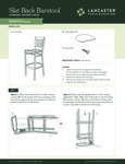 Slat Back Barstool Assembly Slat Back Barstool Assembly
