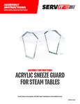 Servit Sneeze Guard Instructions