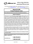 sp158b INSTALLATION, OPERATION & MAINTENANCE INSTRUCTIONS