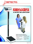 Spanish Specsheet for Cardinal Detecto Eye-Level Mechanical Physician Scales