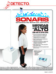 Spanish Specsheet for Cardinal Detecto SONARIS Touchless Sonar Stadiometer