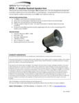 Specotech_783SPC8_PA Speaker_Specsheet Specotech_783SPC8_PA Speaker_Specsheet