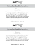 Stainless Steel Care & Use Instructions Geneva • Tokyo Stainless Steel Care & Use Instructions Geneva • Tokyo