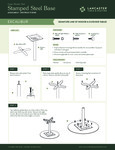 LTS Stamped Steel Cross-Round Base Instructions LTS Stamped Steel Cross-Round Base Instructions