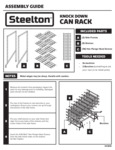 Steelton Knock Down Can Rack Assembly Steelton Knock Down Can Rack Assembly