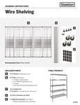 Steelton Wire Shelving Assembly