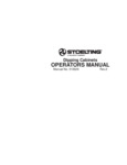 Stoelting Dipping Cabinets Manual Stoelting Dipping Cabinets Manual