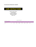 Edwards_Style 5027_Care Instructions and Sizing Chart Edwards_Style 5027_Care Instructions and Sizing Chart