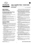 Sun Joe SWJ807E Manual